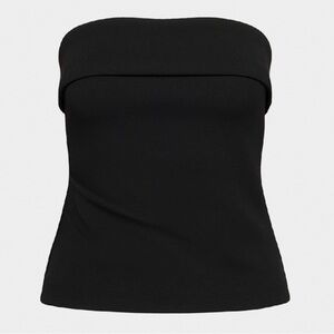 Aritzia Babaton Figureknit Eyecstcher Elegant Black Strapless tube Top